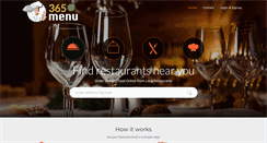 Desktop Screenshot of 365menu.com